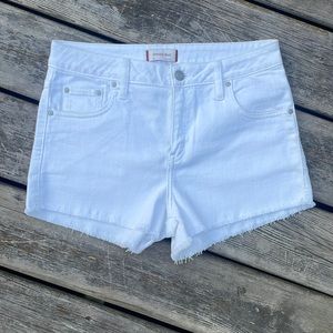 Aritzia Sunday Best White Denim Shorts